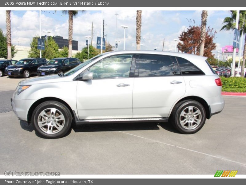 Billet Silver Metallic / Ebony 2009 Acura MDX Technology