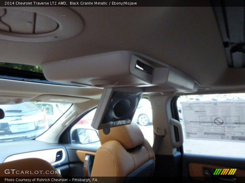 Black Granite Metallic / Ebony/Mojave 2014 Chevrolet Traverse LTZ AWD
