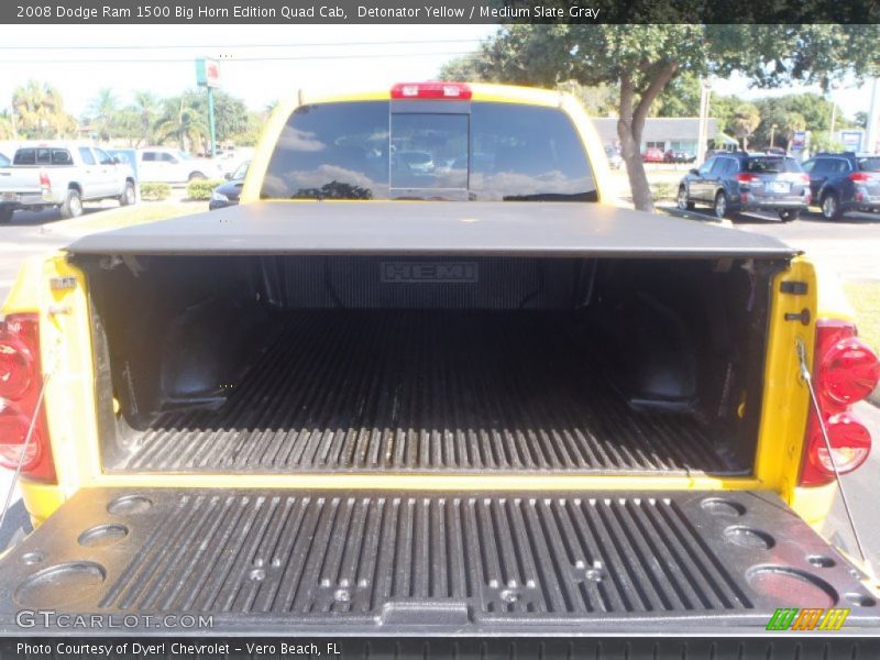 Detonator Yellow / Medium Slate Gray 2008 Dodge Ram 1500 Big Horn Edition Quad Cab