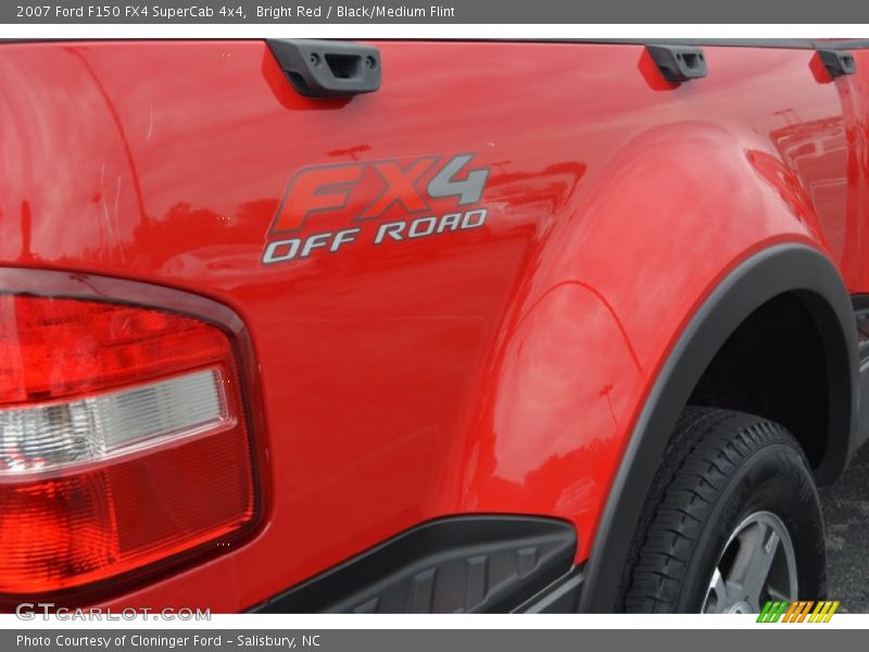 Bright Red / Black/Medium Flint 2007 Ford F150 FX4 SuperCab 4x4