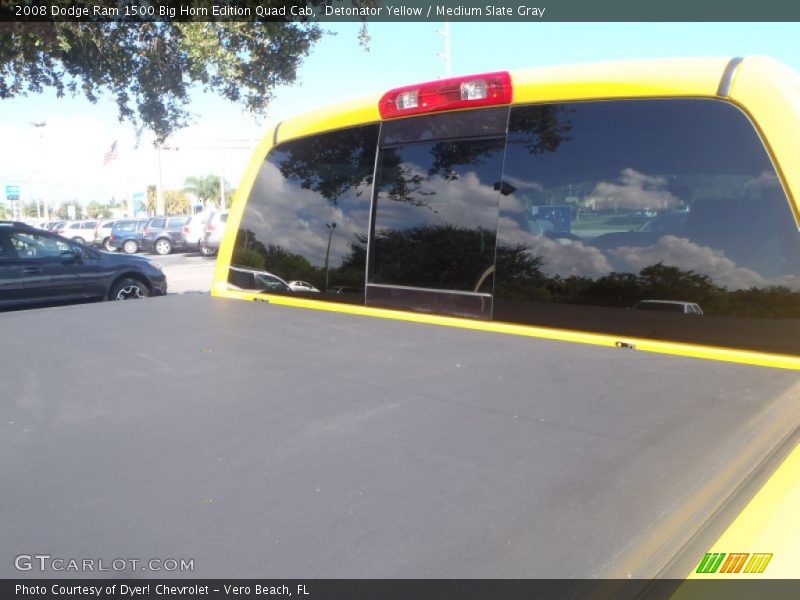 Detonator Yellow / Medium Slate Gray 2008 Dodge Ram 1500 Big Horn Edition Quad Cab