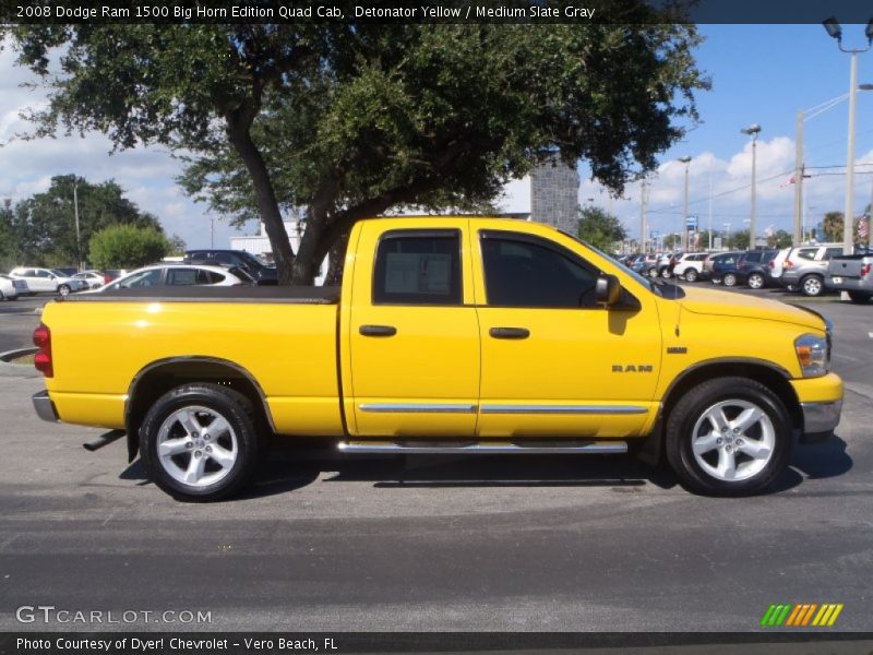  2008 Ram 1500 Big Horn Edition Quad Cab Detonator Yellow