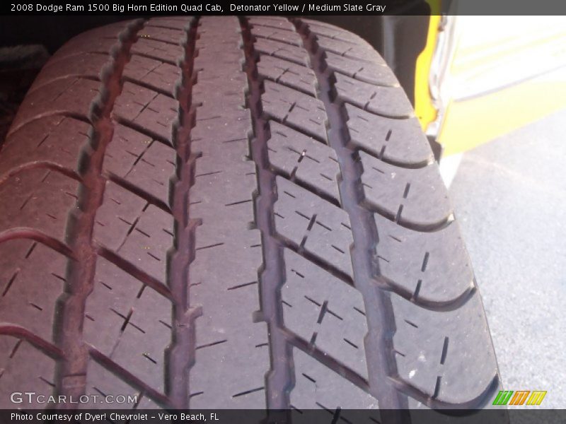 Detonator Yellow / Medium Slate Gray 2008 Dodge Ram 1500 Big Horn Edition Quad Cab