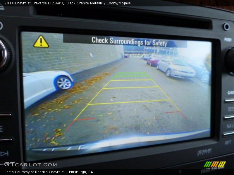 Black Granite Metallic / Ebony/Mojave 2014 Chevrolet Traverse LTZ AWD