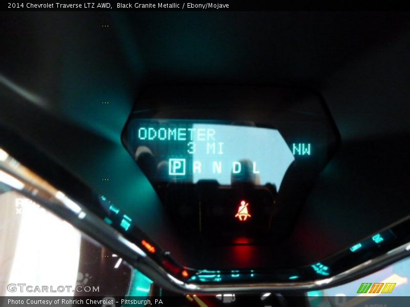 Black Granite Metallic / Ebony/Mojave 2014 Chevrolet Traverse LTZ AWD