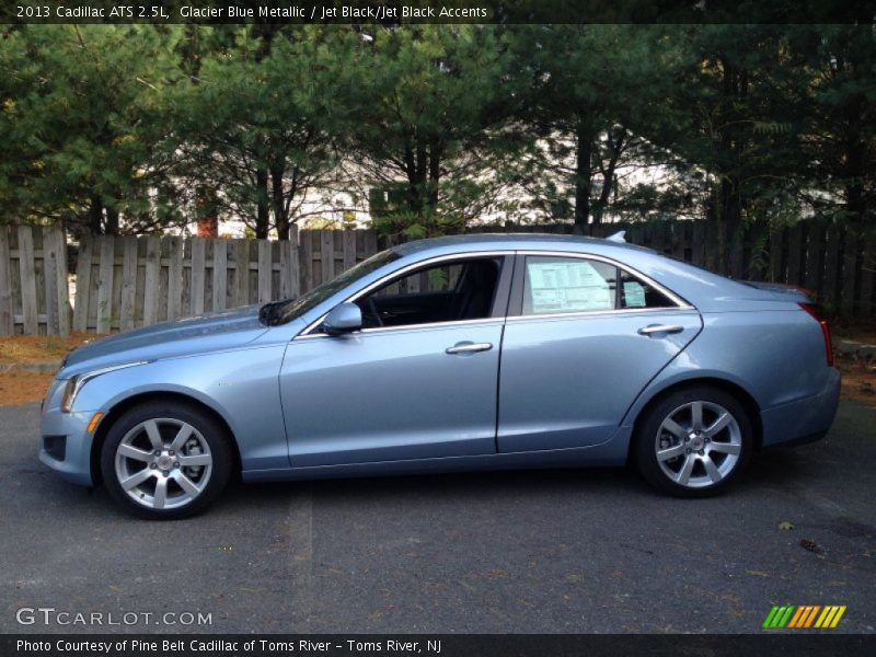Glacier Blue Metallic / Jet Black/Jet Black Accents 2013 Cadillac ATS 2.5L