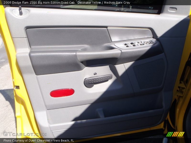 Detonator Yellow / Medium Slate Gray 2008 Dodge Ram 1500 Big Horn Edition Quad Cab