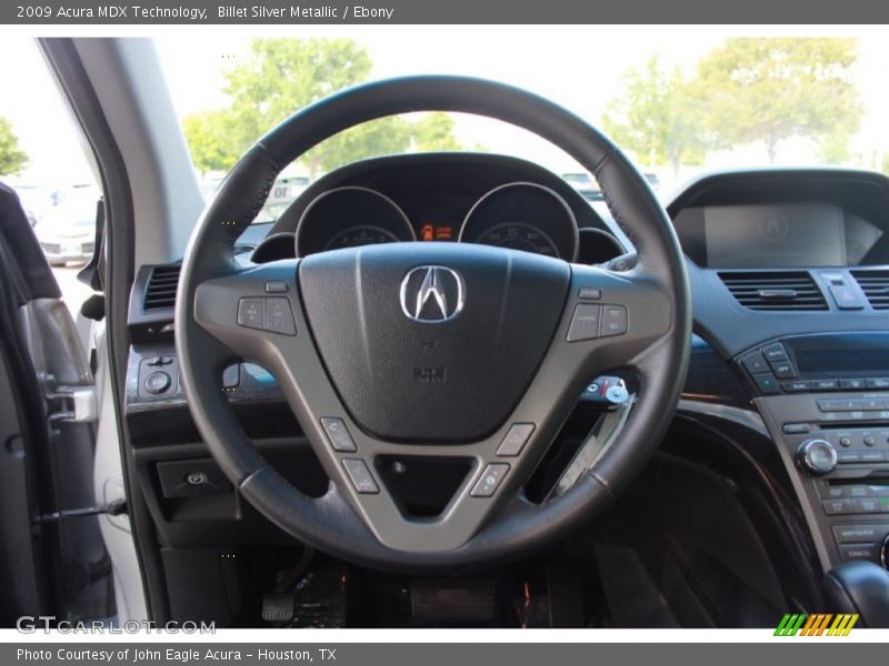 Billet Silver Metallic / Ebony 2009 Acura MDX Technology