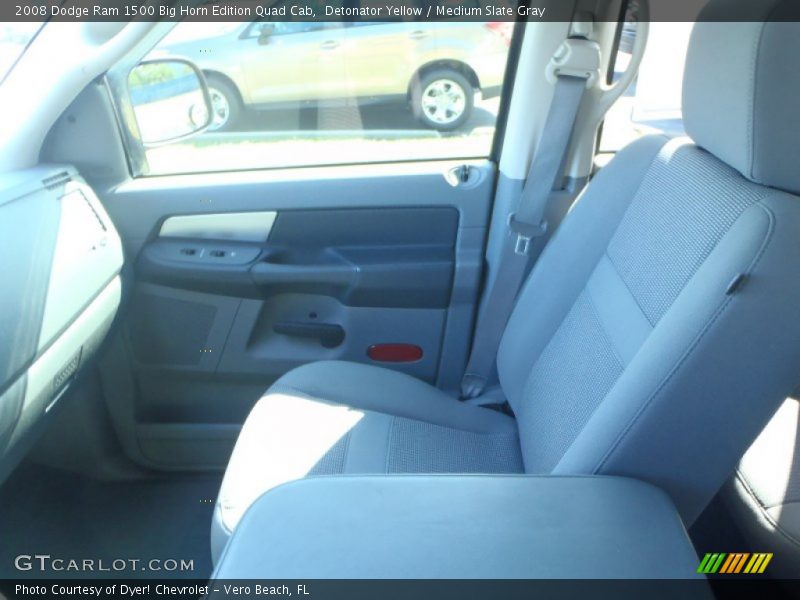 Detonator Yellow / Medium Slate Gray 2008 Dodge Ram 1500 Big Horn Edition Quad Cab