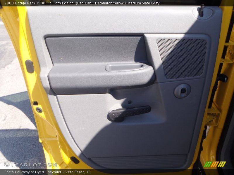 Detonator Yellow / Medium Slate Gray 2008 Dodge Ram 1500 Big Horn Edition Quad Cab