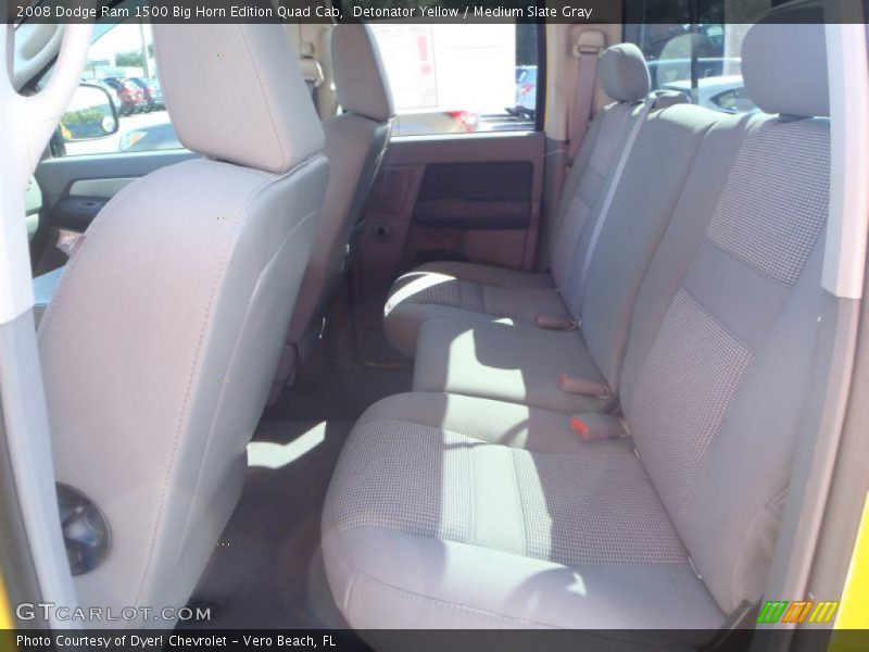 Detonator Yellow / Medium Slate Gray 2008 Dodge Ram 1500 Big Horn Edition Quad Cab