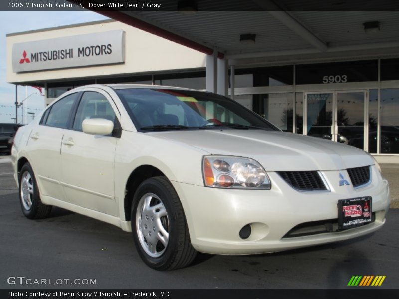 Dover White Pearl / Gray 2006 Mitsubishi Galant ES