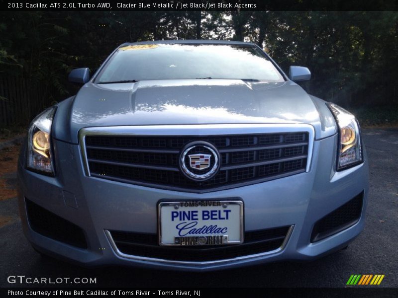 Glacier Blue Metallic / Jet Black/Jet Black Accents 2013 Cadillac ATS 2.0L Turbo AWD