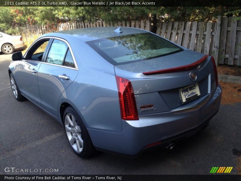 Glacier Blue Metallic / Jet Black/Jet Black Accents 2013 Cadillac ATS 2.0L Turbo AWD