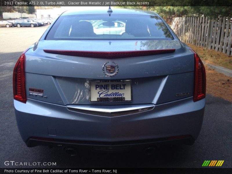 Glacier Blue Metallic / Jet Black/Jet Black Accents 2013 Cadillac ATS 2.0L Turbo AWD