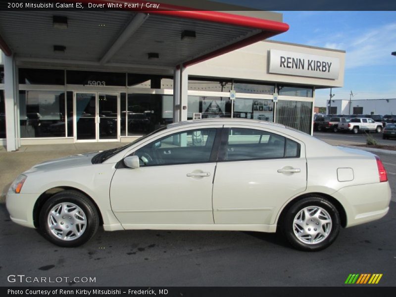 Dover White Pearl / Gray 2006 Mitsubishi Galant ES