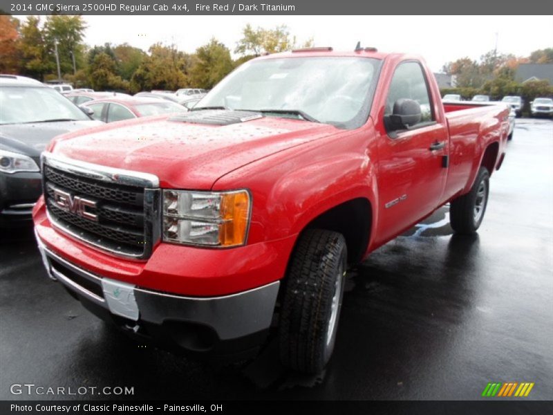 Fire Red / Dark Titanium 2014 GMC Sierra 2500HD Regular Cab 4x4