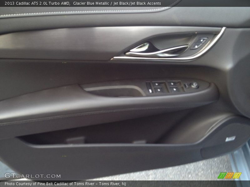 Glacier Blue Metallic / Jet Black/Jet Black Accents 2013 Cadillac ATS 2.0L Turbo AWD
