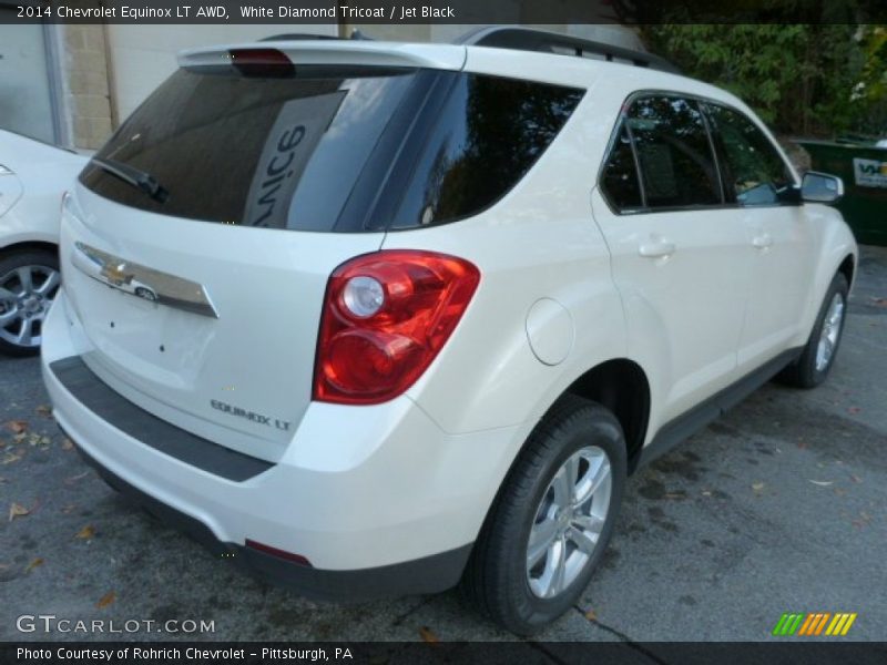 White Diamond Tricoat / Jet Black 2014 Chevrolet Equinox LT AWD