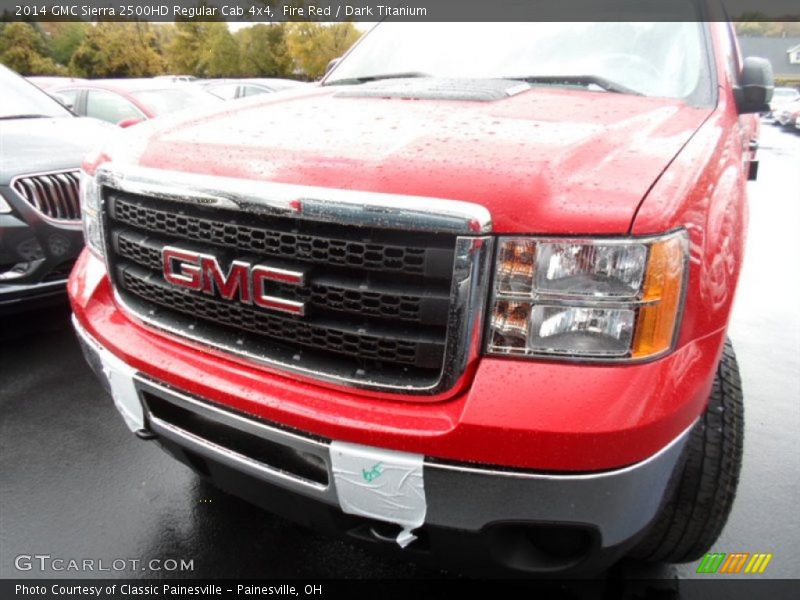 Fire Red / Dark Titanium 2014 GMC Sierra 2500HD Regular Cab 4x4