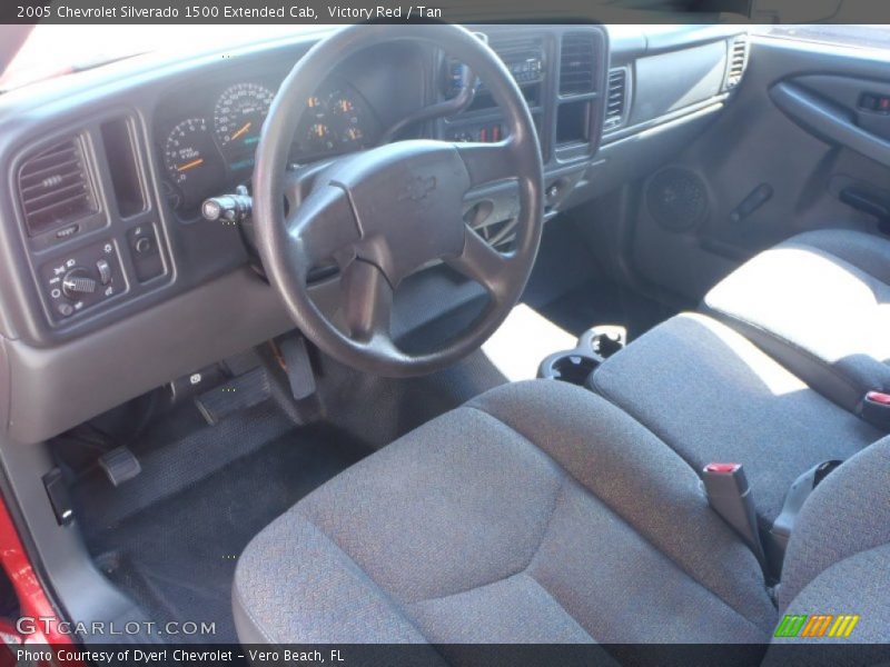 Victory Red / Tan 2005 Chevrolet Silverado 1500 Extended Cab