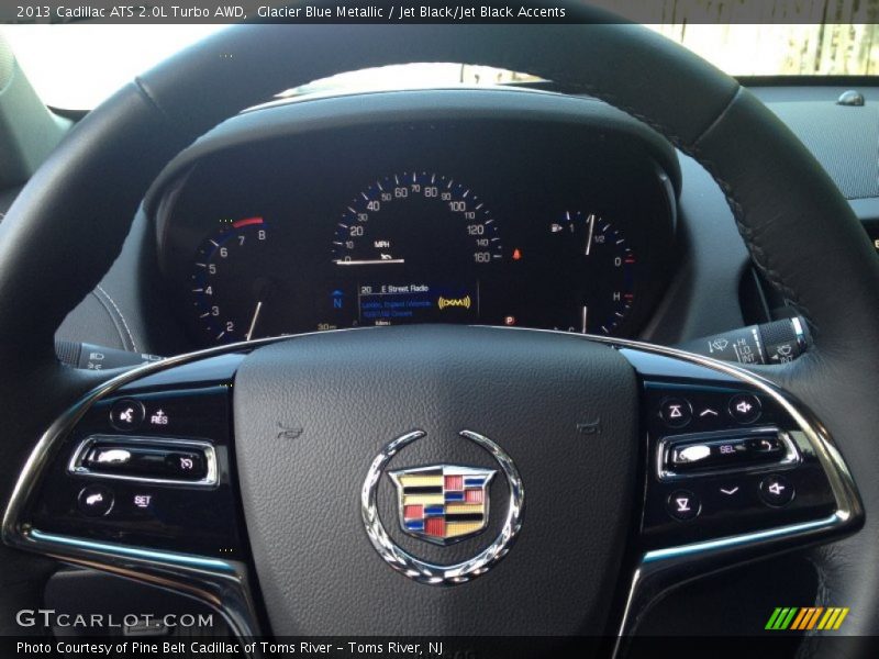 Glacier Blue Metallic / Jet Black/Jet Black Accents 2013 Cadillac ATS 2.0L Turbo AWD