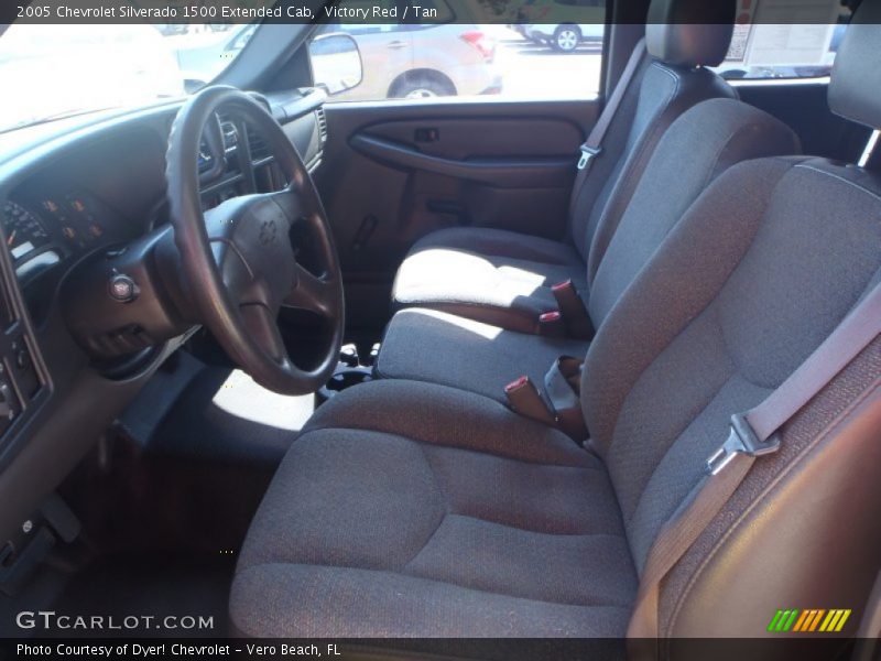 Victory Red / Tan 2005 Chevrolet Silverado 1500 Extended Cab