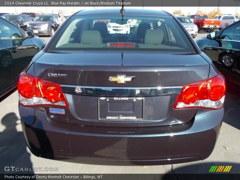 Blue Ray Metallic / Jet Black/Medium Titanium 2014 Chevrolet Cruze LS