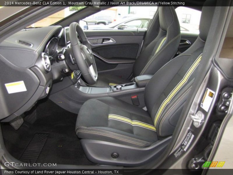  2014 CLA Edition 1 Neon Art Black/DINAMICA w/Yellow Stitching Interior