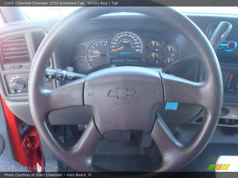 Victory Red / Tan 2005 Chevrolet Silverado 1500 Extended Cab