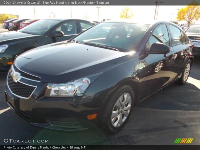 Blue Ray Metallic / Jet Black/Medium Titanium 2014 Chevrolet Cruze LS