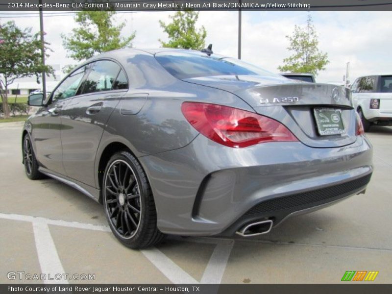 Mountain Gray Metallic / Neon Art Black/DINAMICA w/Yellow Stitching 2014 Mercedes-Benz CLA Edition 1