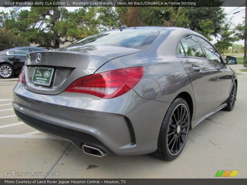 Mountain Gray Metallic / Neon Art Black/DINAMICA w/Yellow Stitching 2014 Mercedes-Benz CLA Edition 1