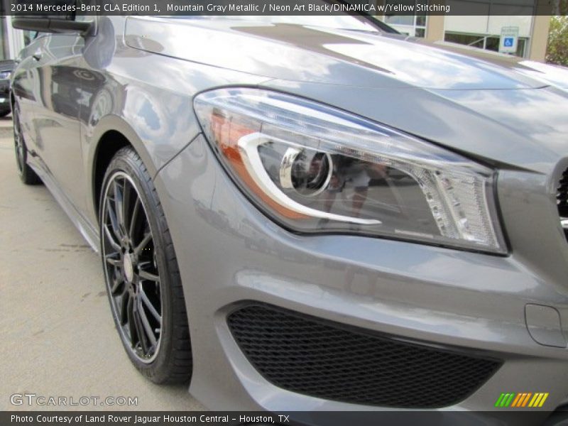 Mountain Gray Metallic / Neon Art Black/DINAMICA w/Yellow Stitching 2014 Mercedes-Benz CLA Edition 1