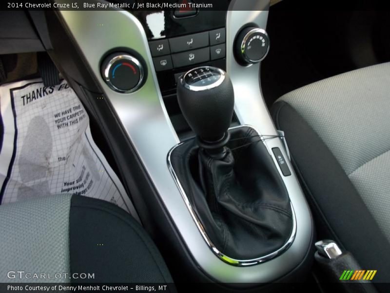 Blue Ray Metallic / Jet Black/Medium Titanium 2014 Chevrolet Cruze LS