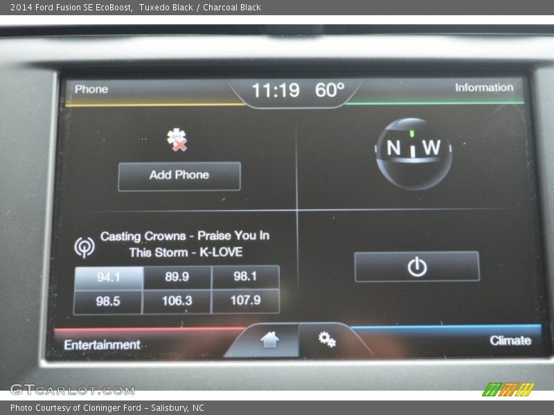 Tuxedo Black / Charcoal Black 2014 Ford Fusion SE EcoBoost