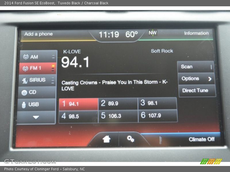 Tuxedo Black / Charcoal Black 2014 Ford Fusion SE EcoBoost