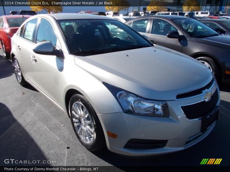 Champagne Silver Metallic / Jet Black 2014 Chevrolet Cruze Eco