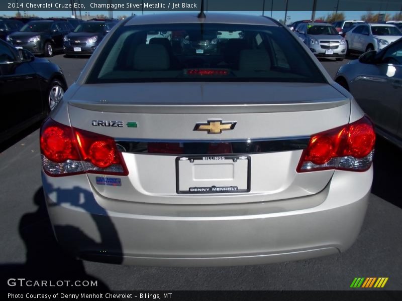 Champagne Silver Metallic / Jet Black 2014 Chevrolet Cruze Eco