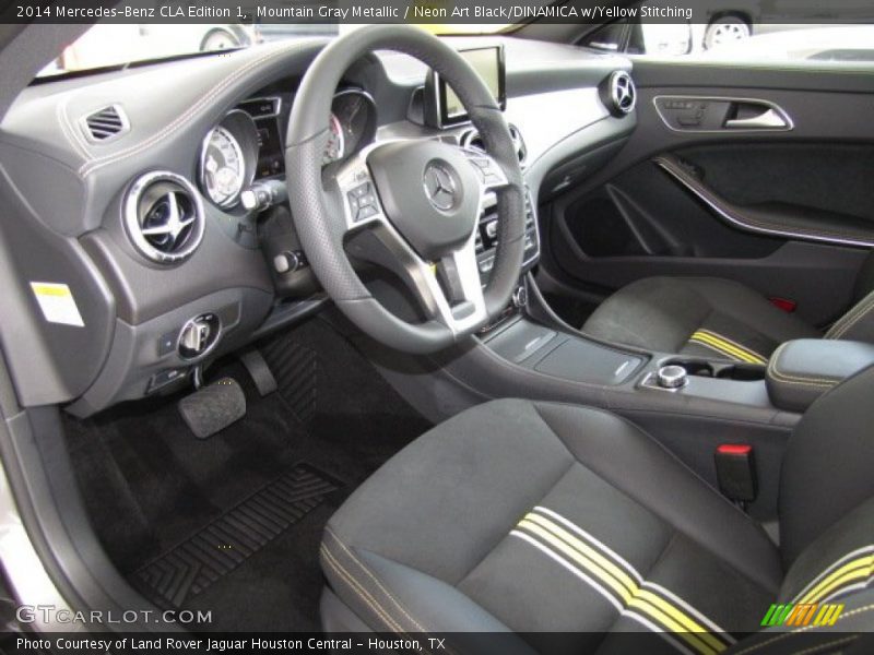 Neon Art Black/DINAMICA w/Yellow Stitching Interior - 2014 CLA Edition 1 