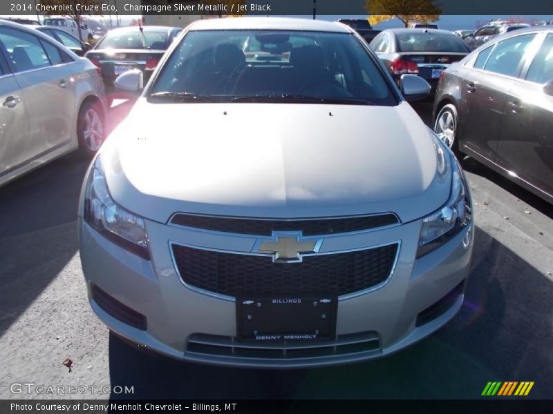 Champagne Silver Metallic / Jet Black 2014 Chevrolet Cruze Eco