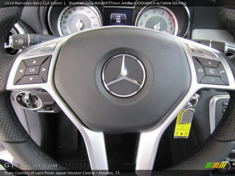 Mountain Gray Metallic / Neon Art Black/DINAMICA w/Yellow Stitching 2014 Mercedes-Benz CLA Edition 1
