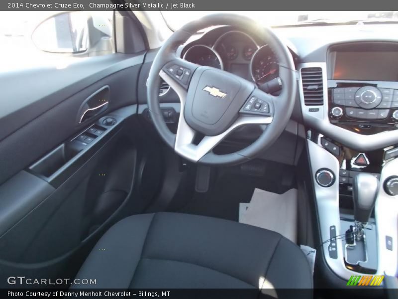 Champagne Silver Metallic / Jet Black 2014 Chevrolet Cruze Eco