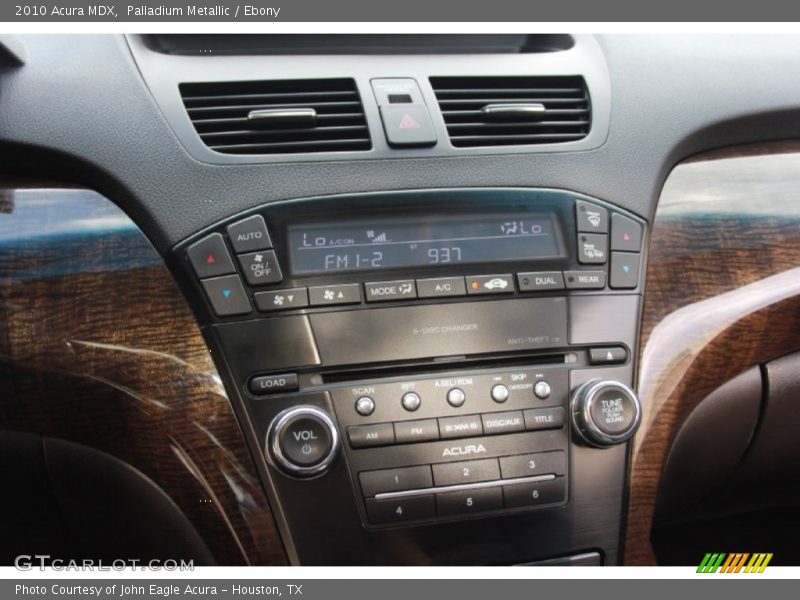Palladium Metallic / Ebony 2010 Acura MDX