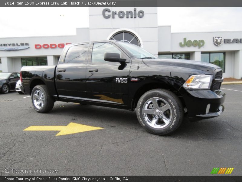 Black / Black/Diesel Gray 2014 Ram 1500 Express Crew Cab