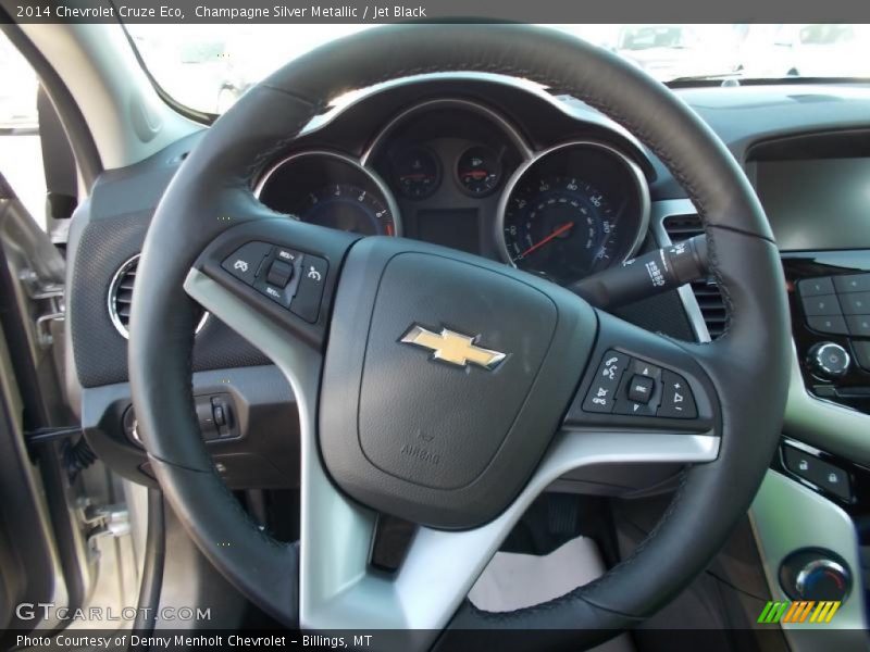 Champagne Silver Metallic / Jet Black 2014 Chevrolet Cruze Eco