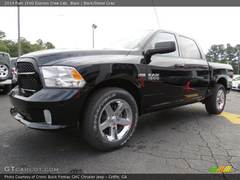 Black / Black/Diesel Gray 2014 Ram 1500 Express Crew Cab
