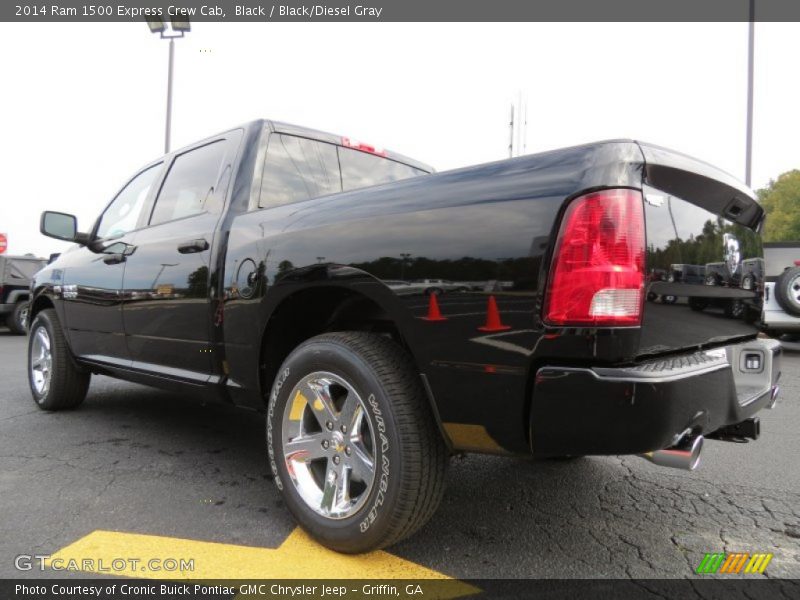 Black / Black/Diesel Gray 2014 Ram 1500 Express Crew Cab