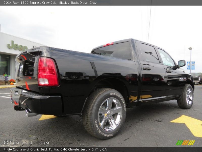 Black / Black/Diesel Gray 2014 Ram 1500 Express Crew Cab