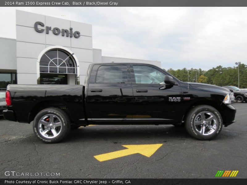 Black / Black/Diesel Gray 2014 Ram 1500 Express Crew Cab